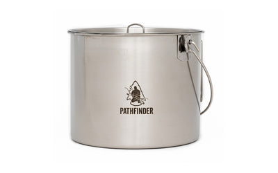 Pathfinder, 120oz Bush Pot/Lid Set, Stainless Steel