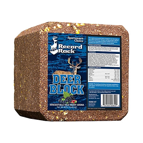 DEER MINERAL BLOCK RECORD RACK