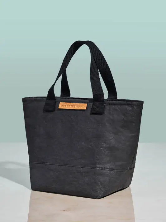 Mini Shopper, Sustainable Black Lunch Bag