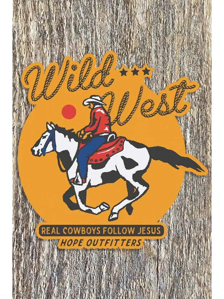 Cowboys Follow Jesus Sticker