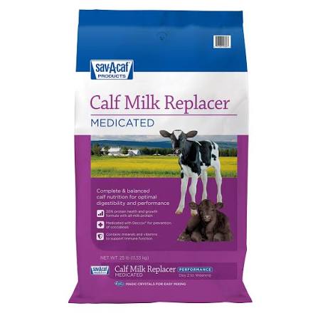 Sav-A-Caf® Calf Milk Replacer 20-20 AM DX-Medicated 25lbs