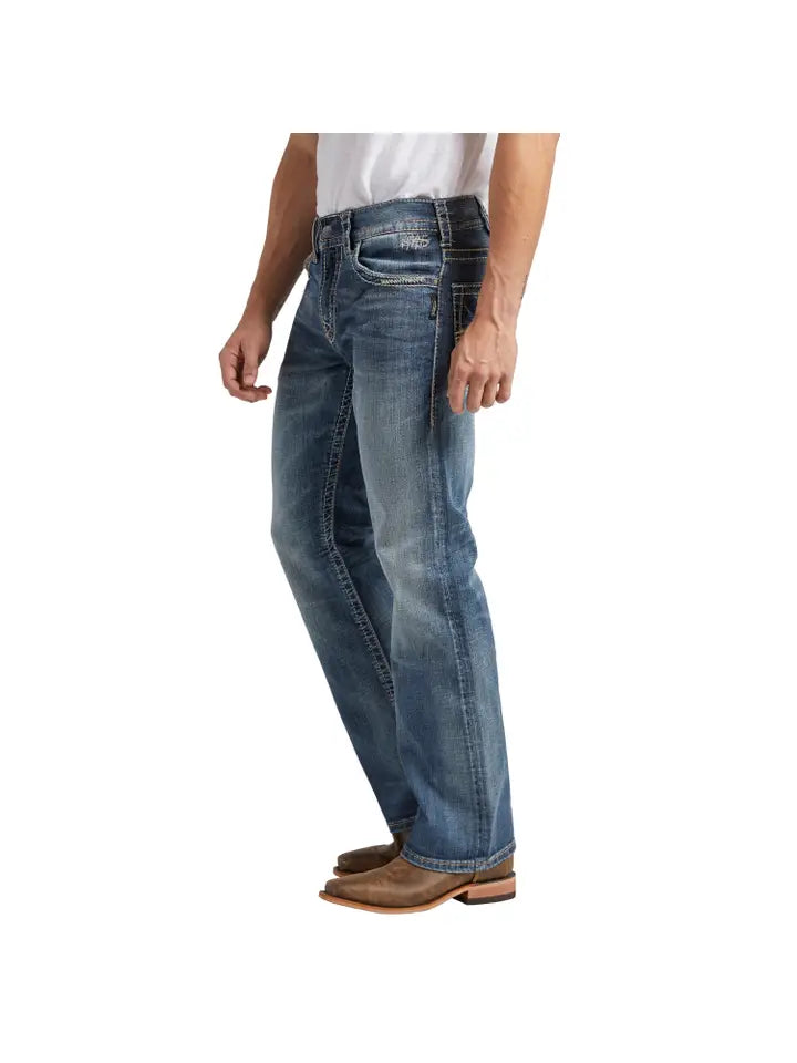 Silver Jeans Co. Men's Zac Relaxed Fit Straight Jeans LD191