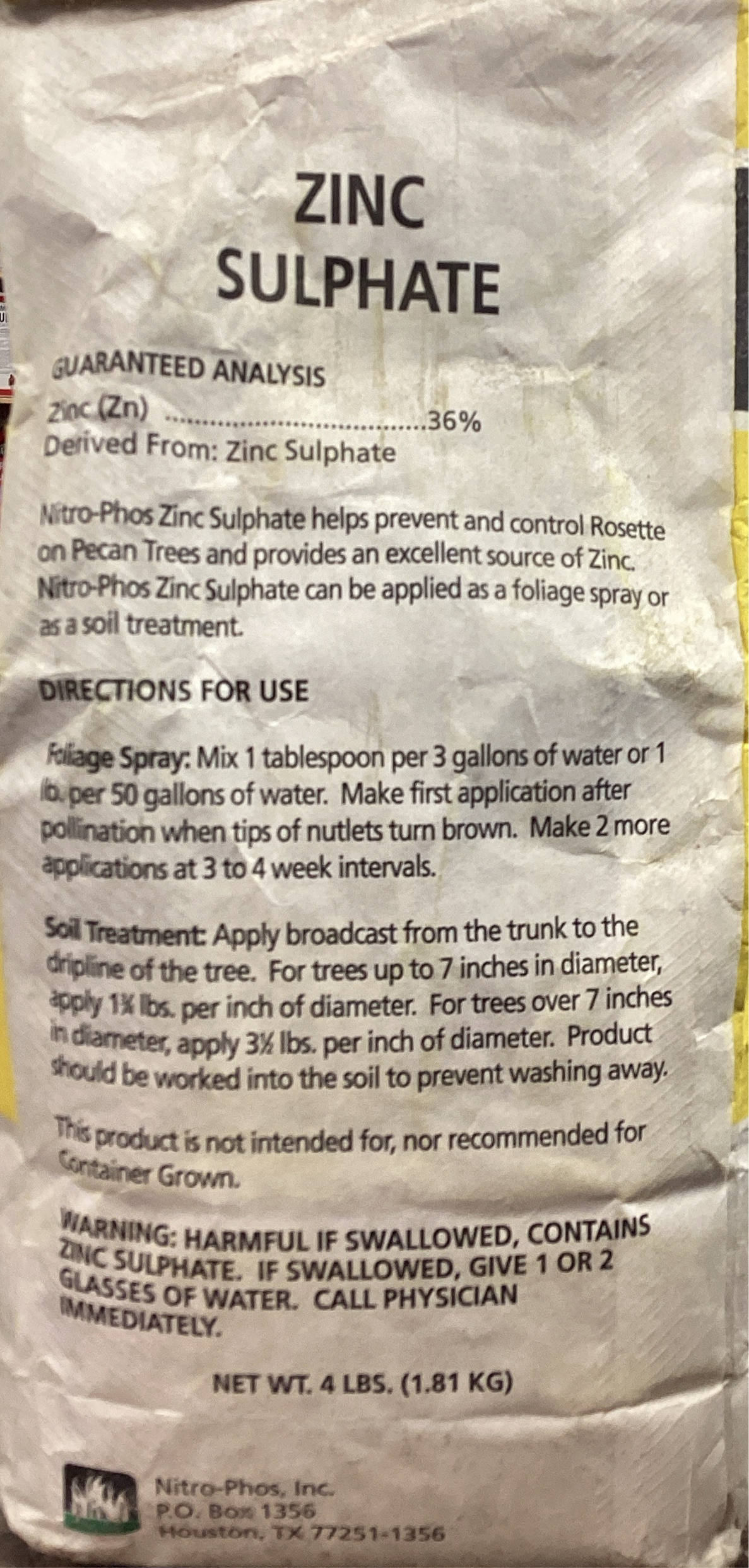 Zinc Sulphate Nitro-Phos