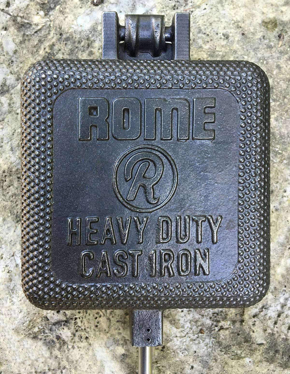 XL Square Pie Iron - Cast Iron Original By Rome #1760XL