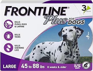 Frontline Plus for Dogs Flea & Tick(Large Dog, 45-88 lbs