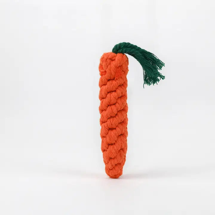 Handmade Fruit and Vegetable Rope Toys, Macrame Pet Toys