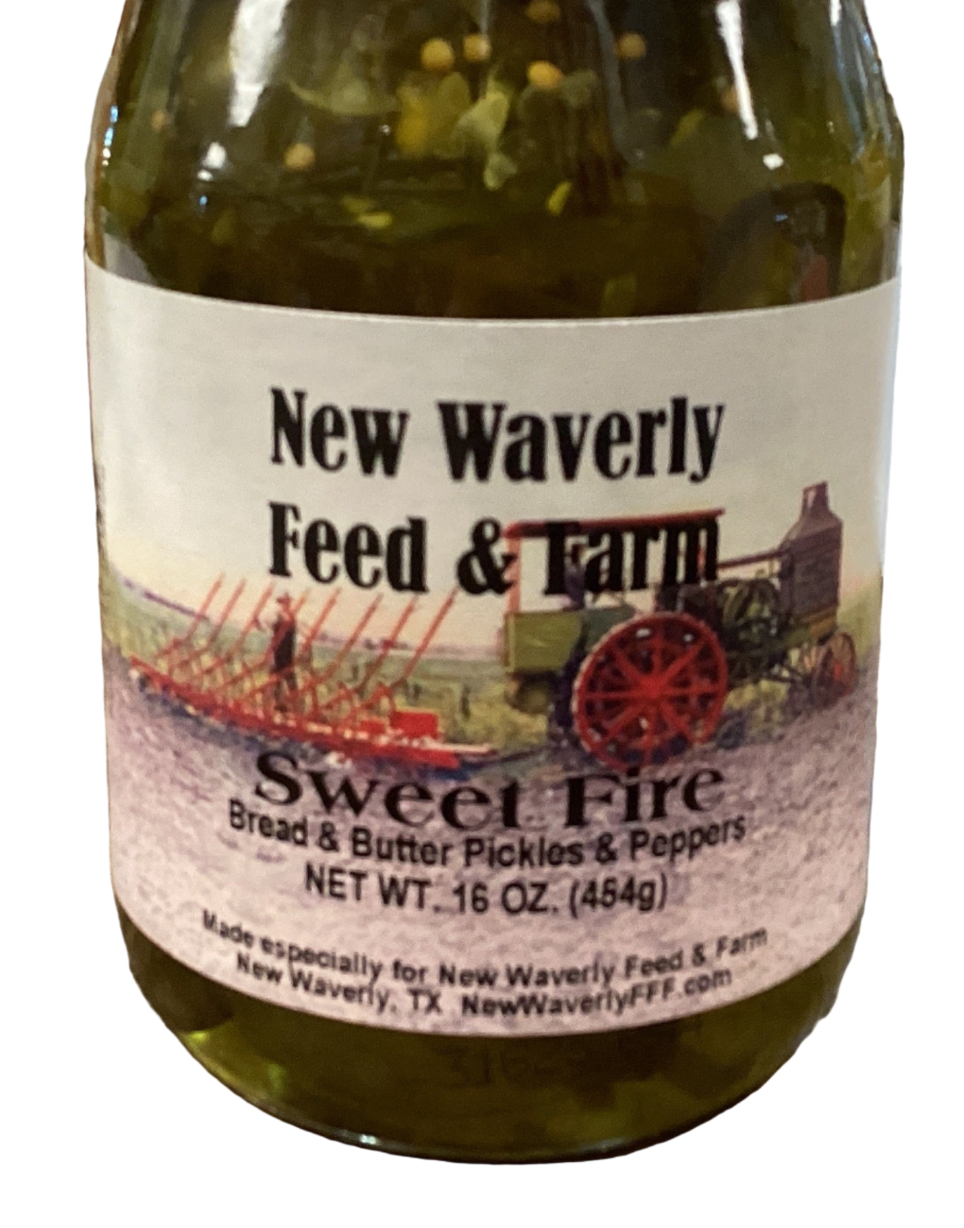 New Waverly Feed Sweet Fire Pickles & Peppers 16oz