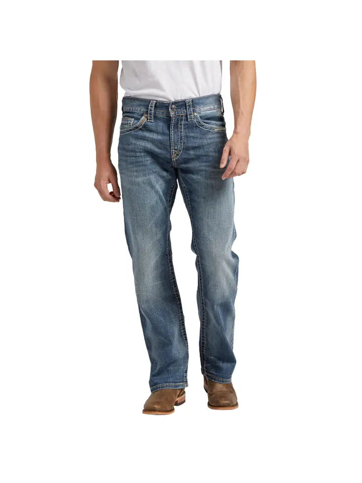 Silver Jeans Co. Men's Zac Relaxed Fit Straight Jeans LD191
