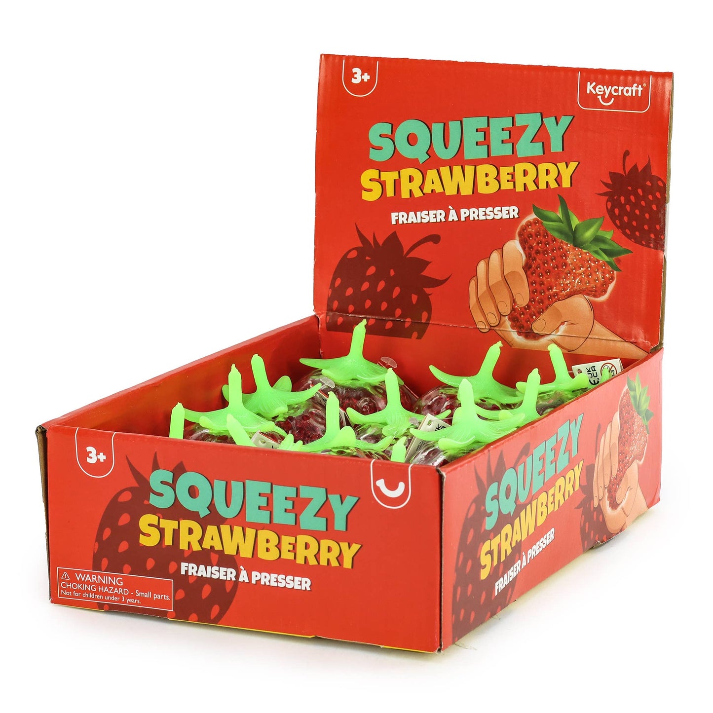 Keycraft Squeezy Bead Strawberries Sensory Toy