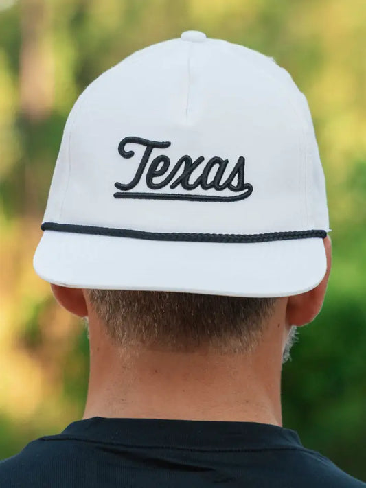 BURLEBO Cap -Texas Script White