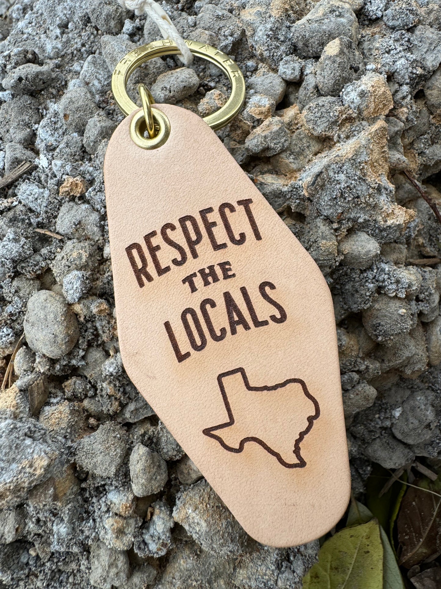 Respect the Locals Hotel Keychain