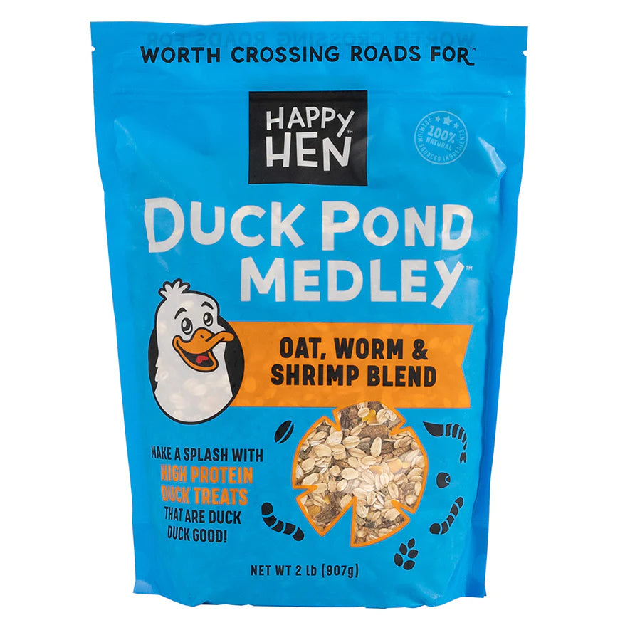 Happy Hen Duck Pond Medley - Oat, Worm & Shrimp Blend - 2 lb