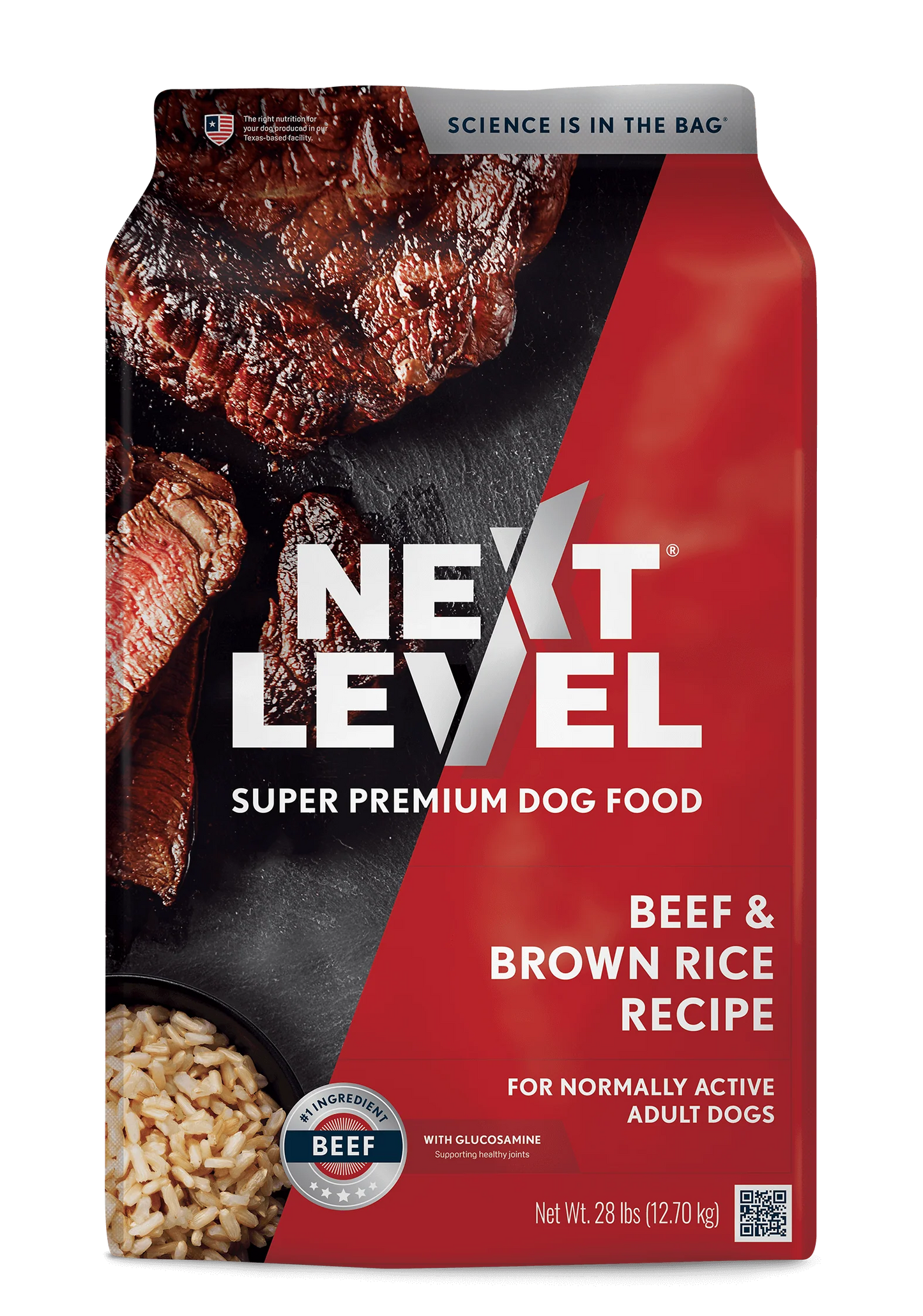 Next Level Beef & Brown Rice 28lbs