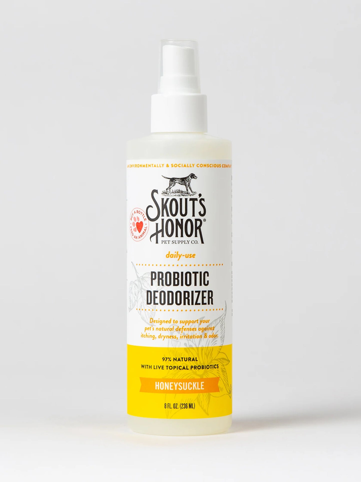 Probiotic Deoderizer Spray 8oz Skout's Honor (Honeysuckle)