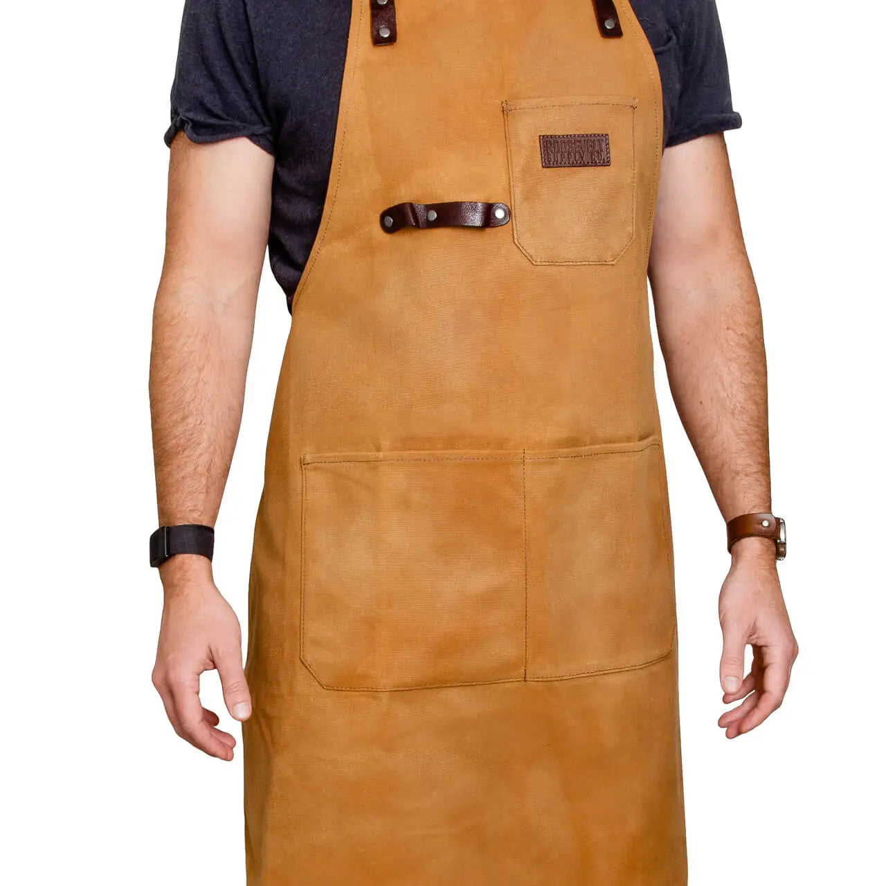 Tan Waxed Canvas Apron