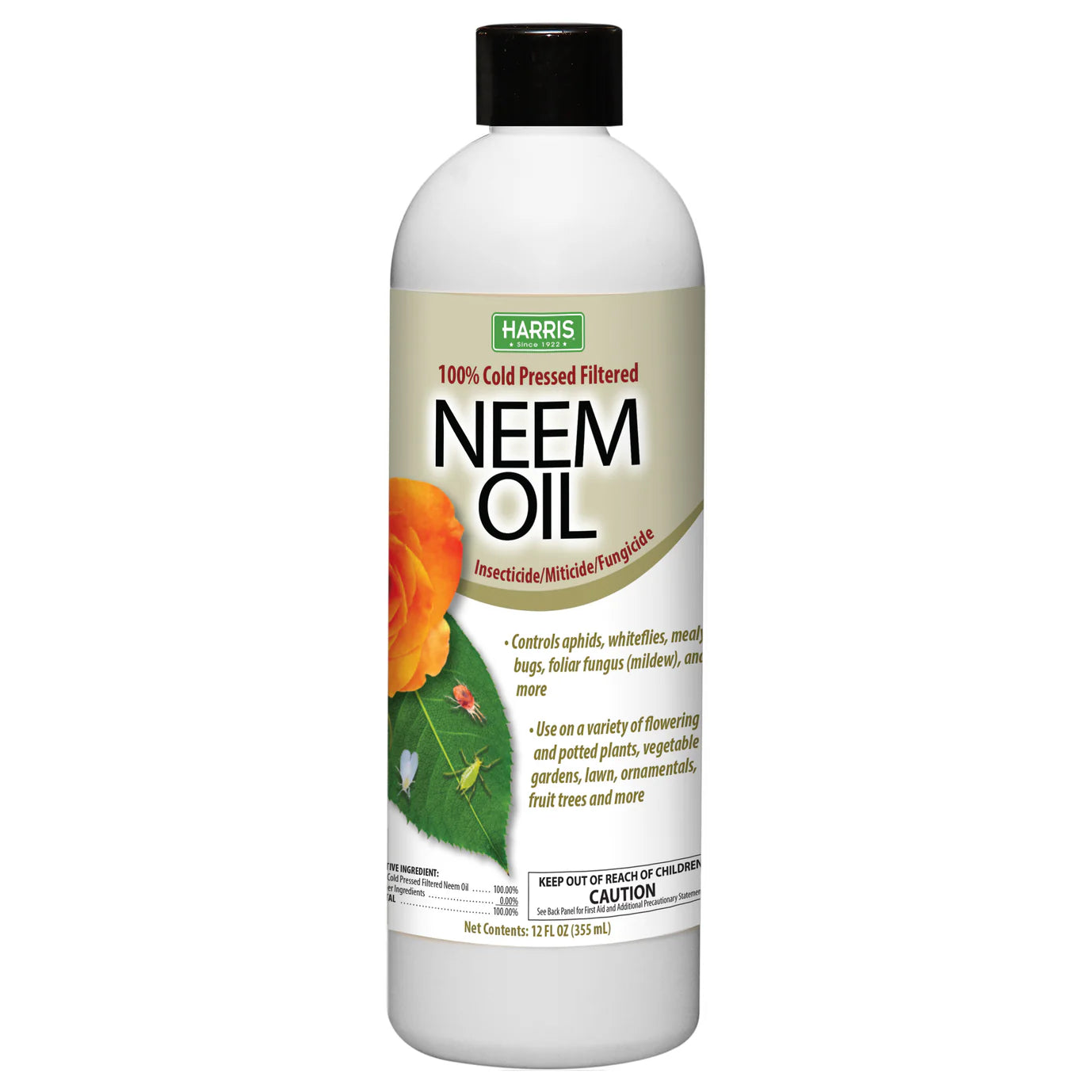 Harris Cold Pressed Filtered Neem Oil 12oz