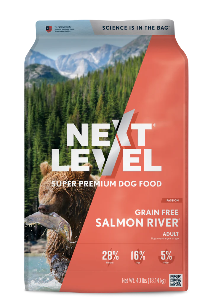 Next Level Salmon River Grain Free Dog Food 40lbs
