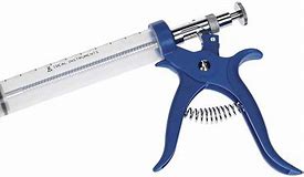 Syringe- 50cc Pro-Shot Blue Pistol-Grip