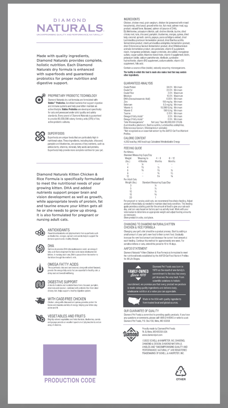 Diamond Natural Kitten Food