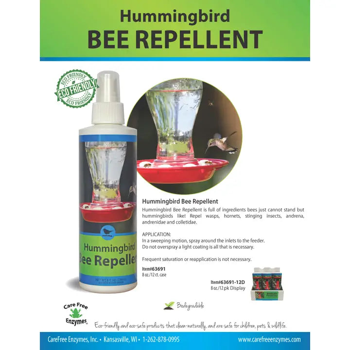 Hummingbird Bee Repellent 16 oz Spray
