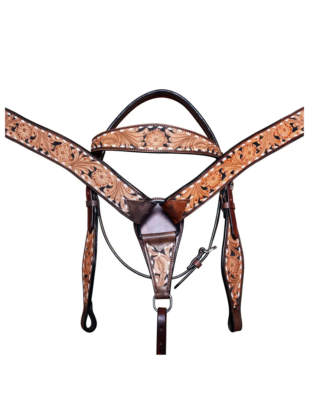 Horse Leather Headstall & Breast Collar Side Buck Stitch – New Waverly