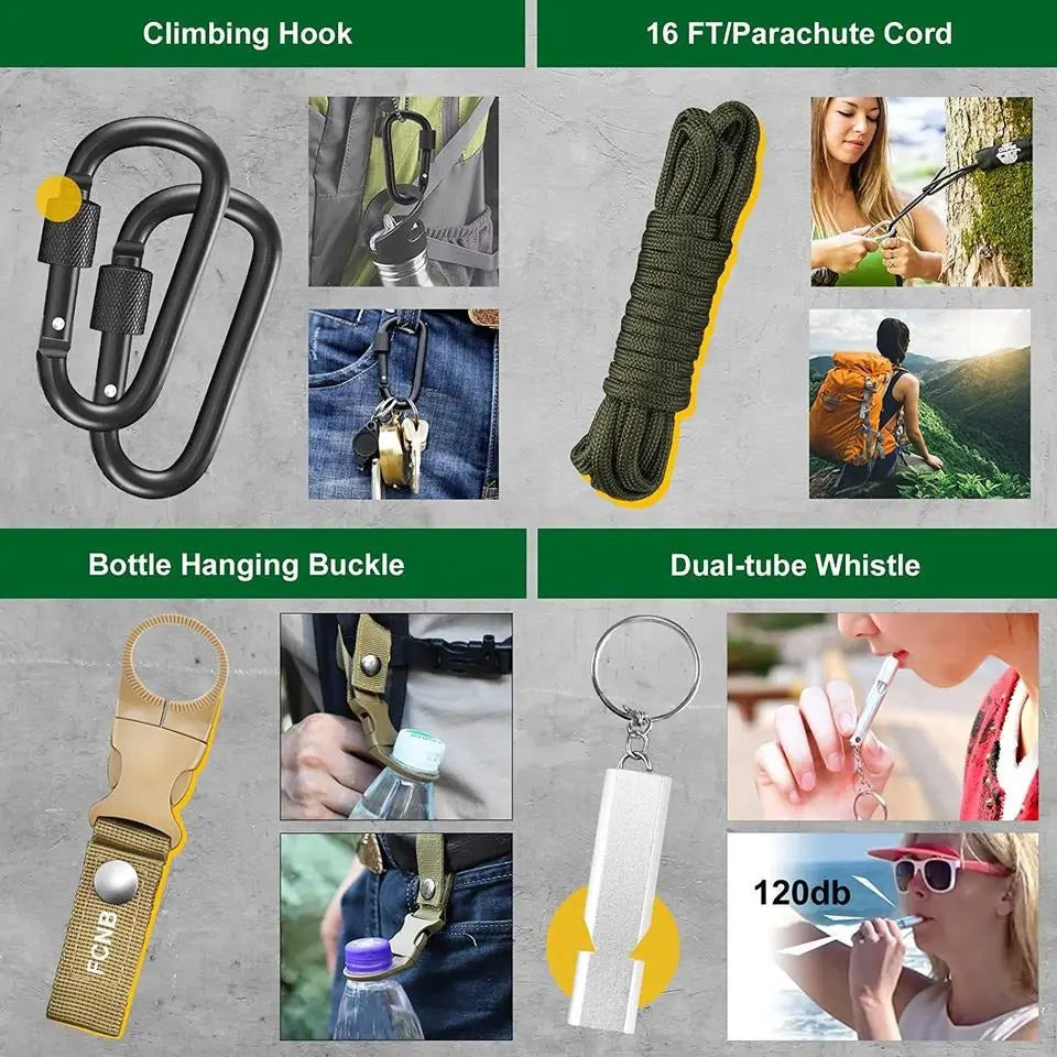 High Quality Perfect Gift Survival Gear Kit Camping