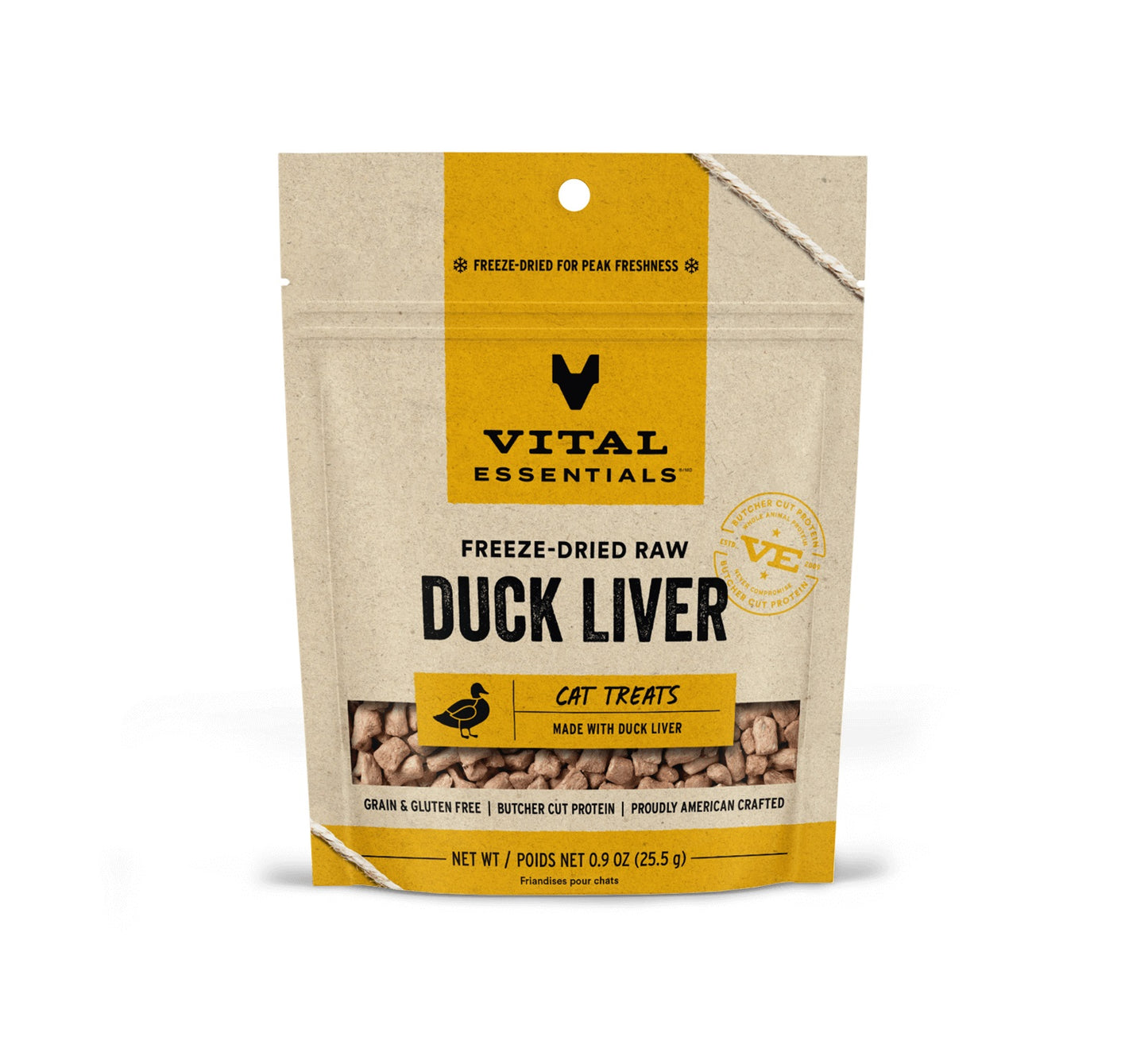 Vital Essentials Duck Liver Fd Cat Treats 0.9 oz