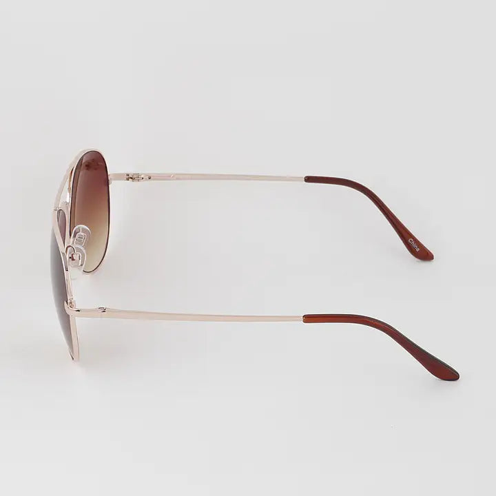Classic Tinted Aviator Sunglasses
