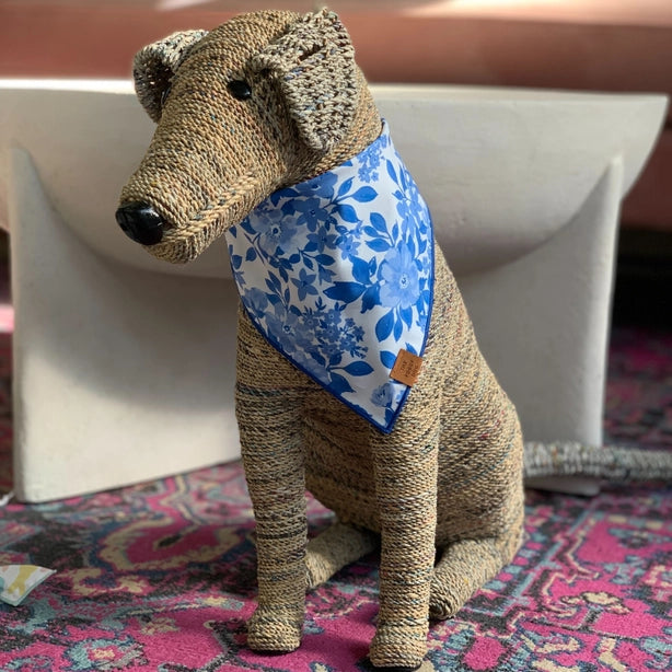 Blue Roses Spring Dog Bandana