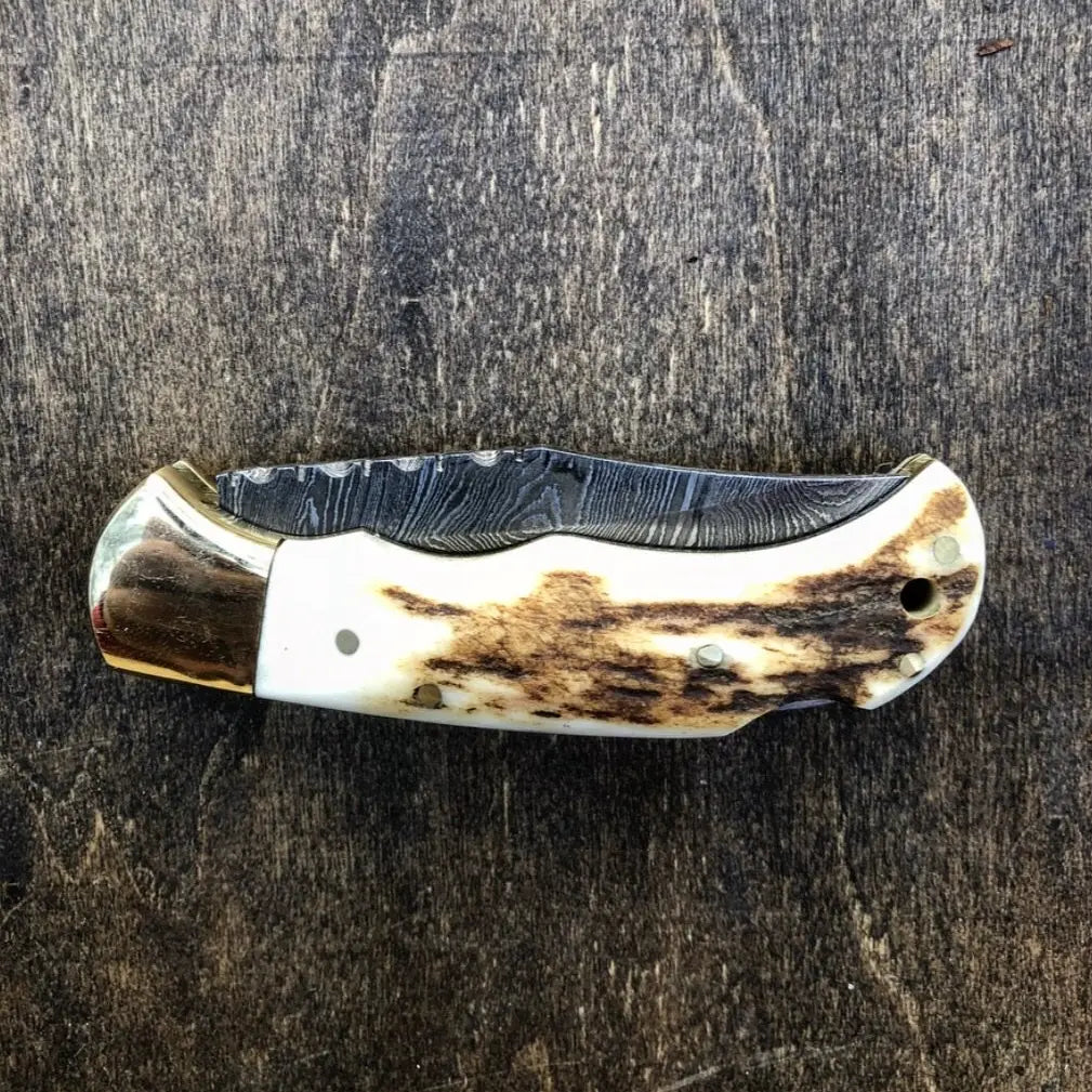 Deer Antler Pocket Knife- Vg 33