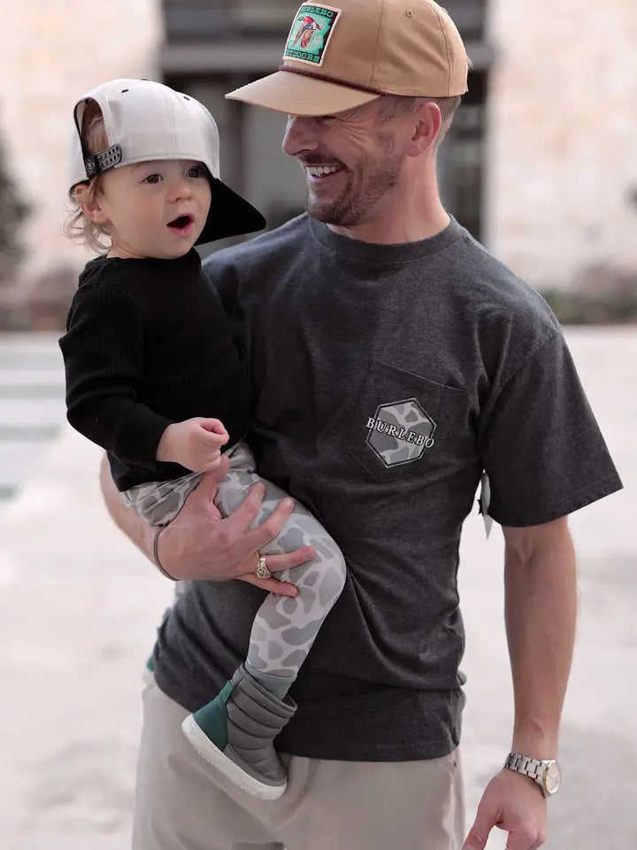 Rad Dad - Heather Black Tee