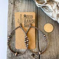 Western Teardrop Navajo Hoop Earrings | Coppe