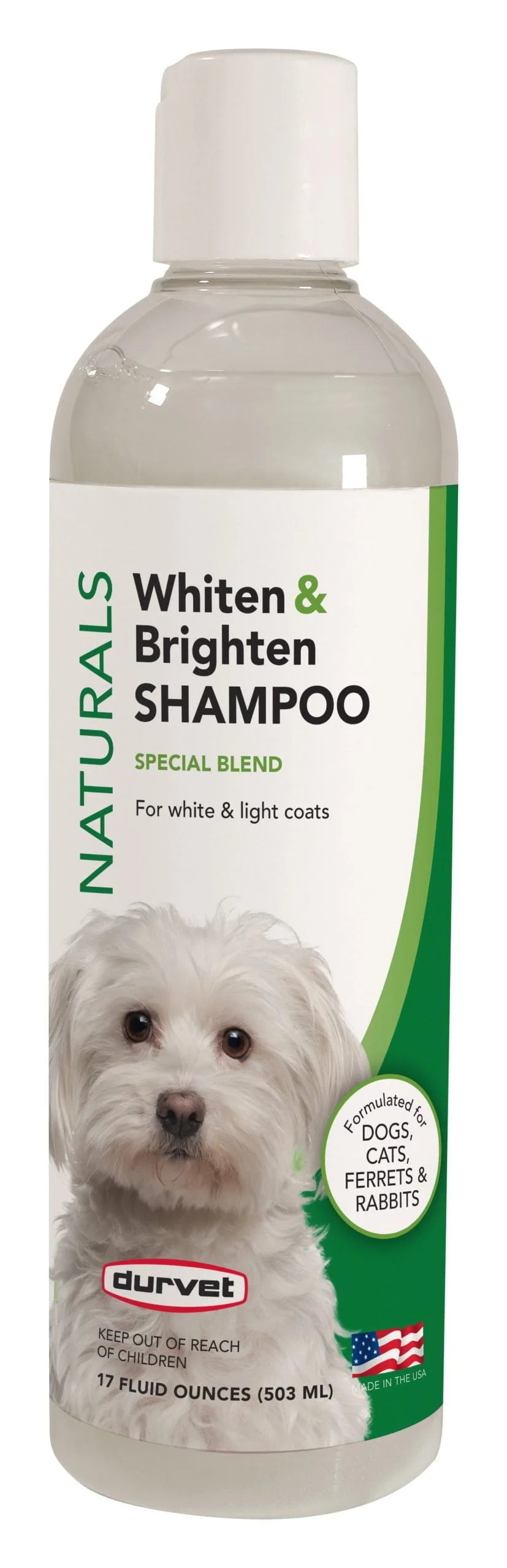 Durvet Moisturizing Whiten & Brightel Shampoo 17oz