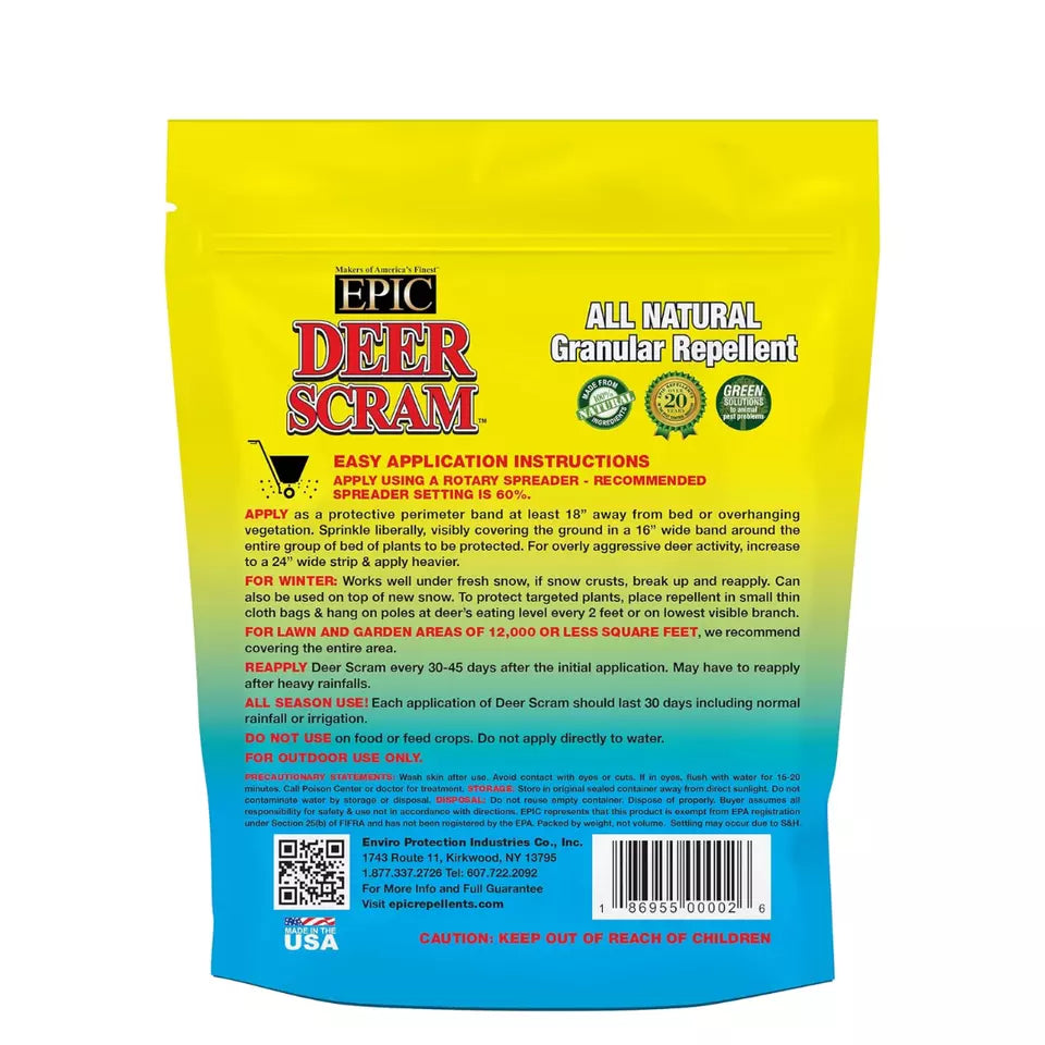 EPIC Deer Scram All Natrual Repellent 6lbs