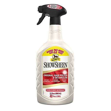ShowSheen Horse Hair Polish and Detangler, 32 fl oz.