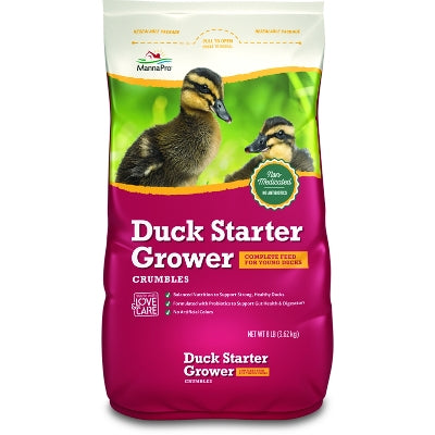 Manna Pro Duck Starter Grower Crumbles 8lbs