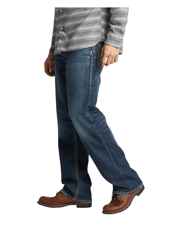 Silver Jeans Co. Men's Gordie Relaxed Straight Jeans SMC406