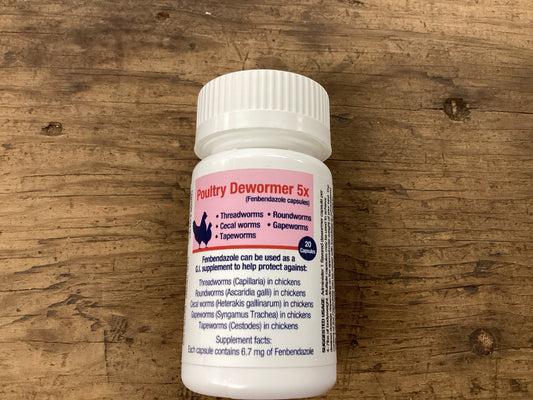 Poultry Dewormer 5X    20cap.