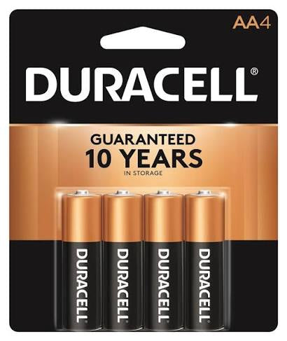 Duracell Alkaline AA Batteries 4pk