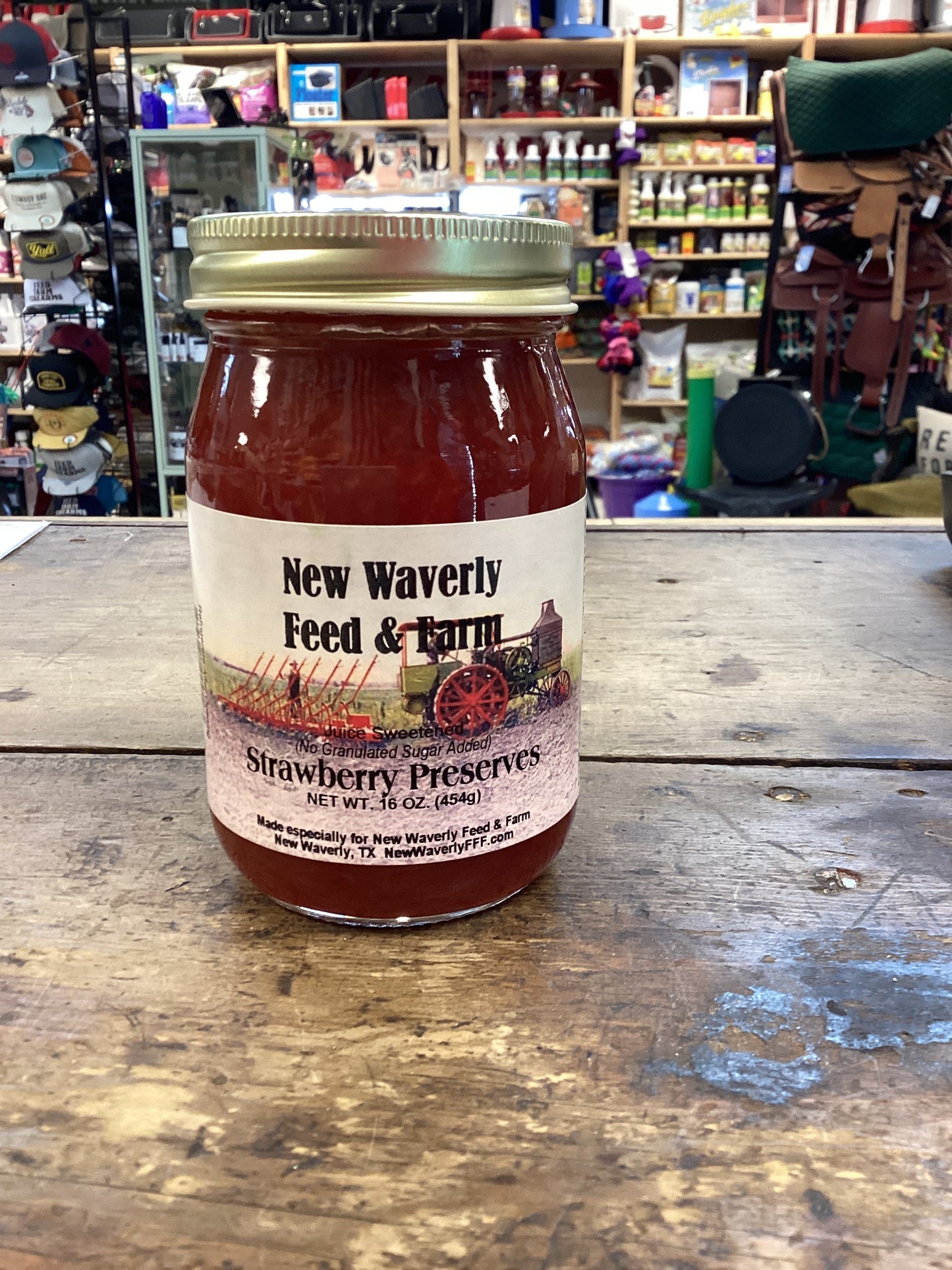New Waverly Feed No Sugar Added Strawberry  Preserves 16oz