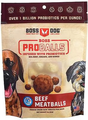 Treat Meatballs Beef Freeze Dried 3oz.