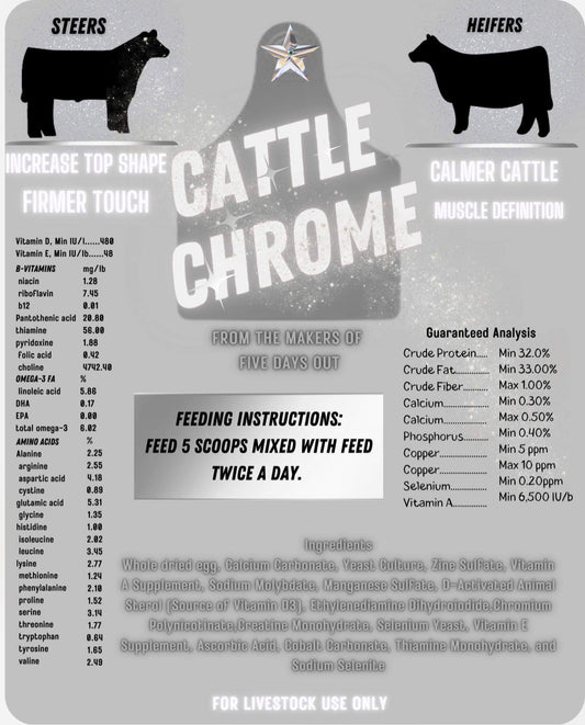 Cattle Chrome Individual Pk.￼￼