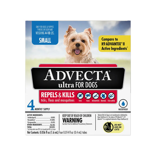 Advecta Ultra 4 to 10lbs. Dog 4pk