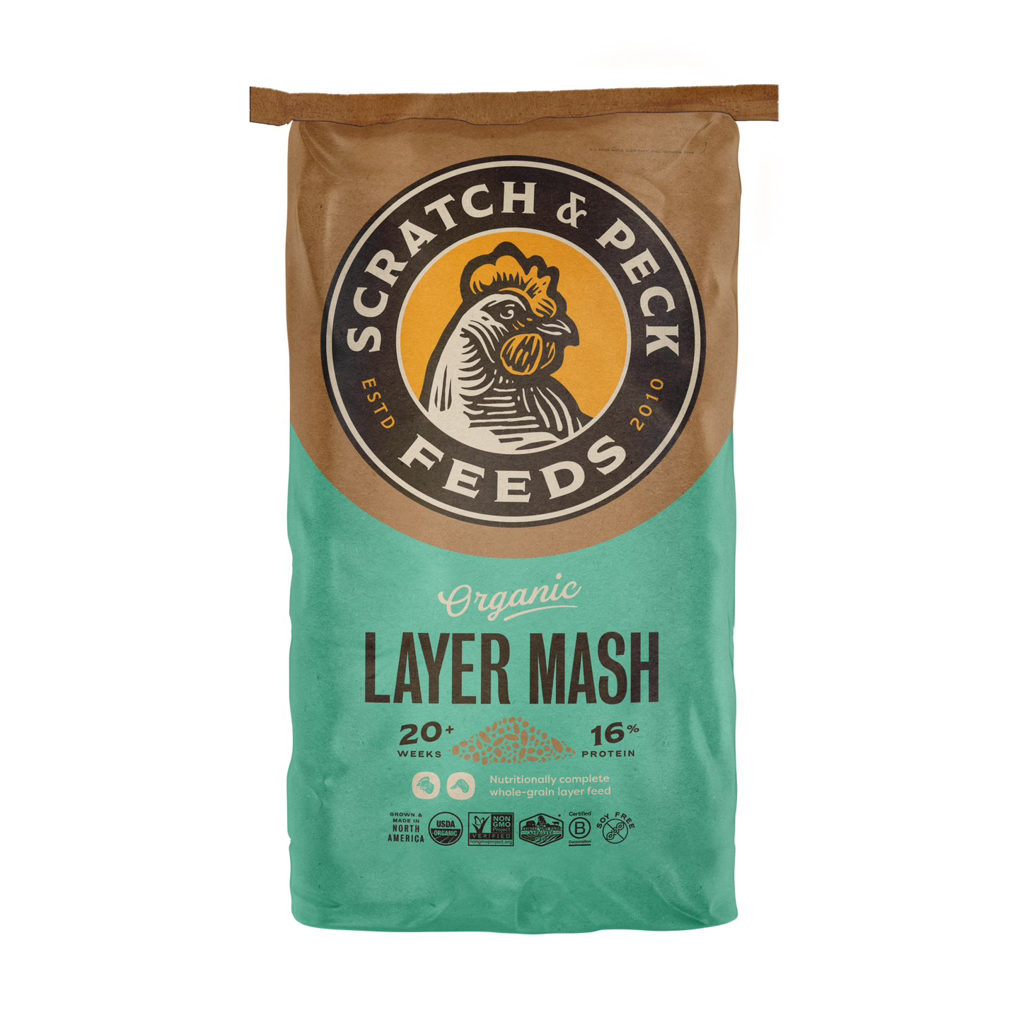 Scratch & Peck Organic Layer Mash 40lbs.