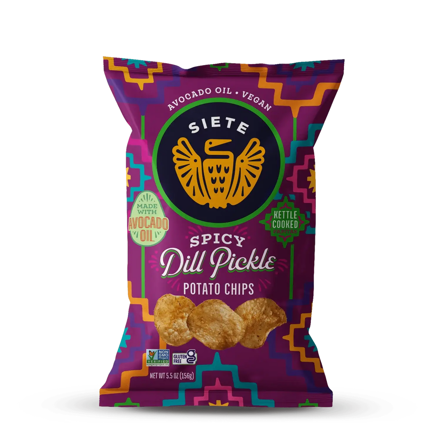 Spicy Dill Pickle Kettle Cooked Potato Chips - 24 bags