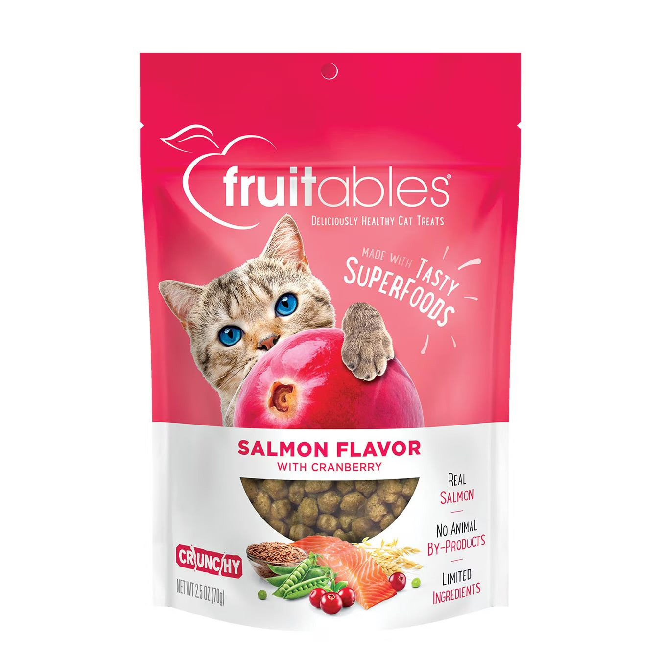 Cat Fruitables Treat Salmon/Cranberry 2.5oz