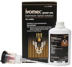 Ivomec Pour-On Cattle Wormer 250ml.
