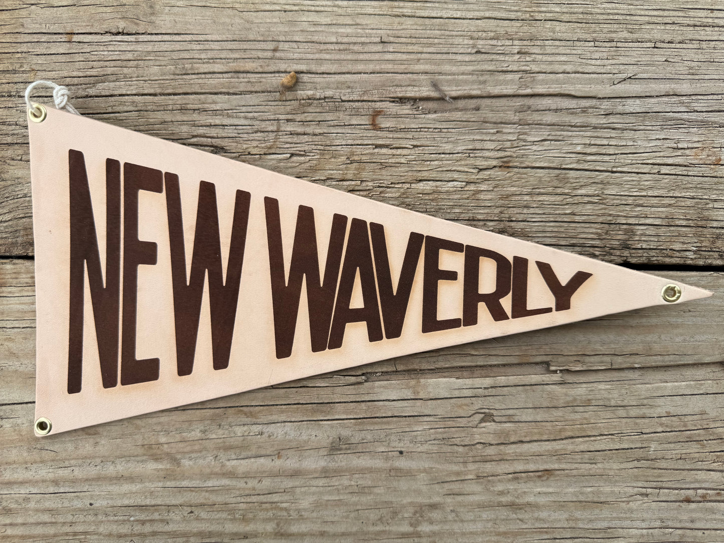 New Waverly Leather Pennant Flag