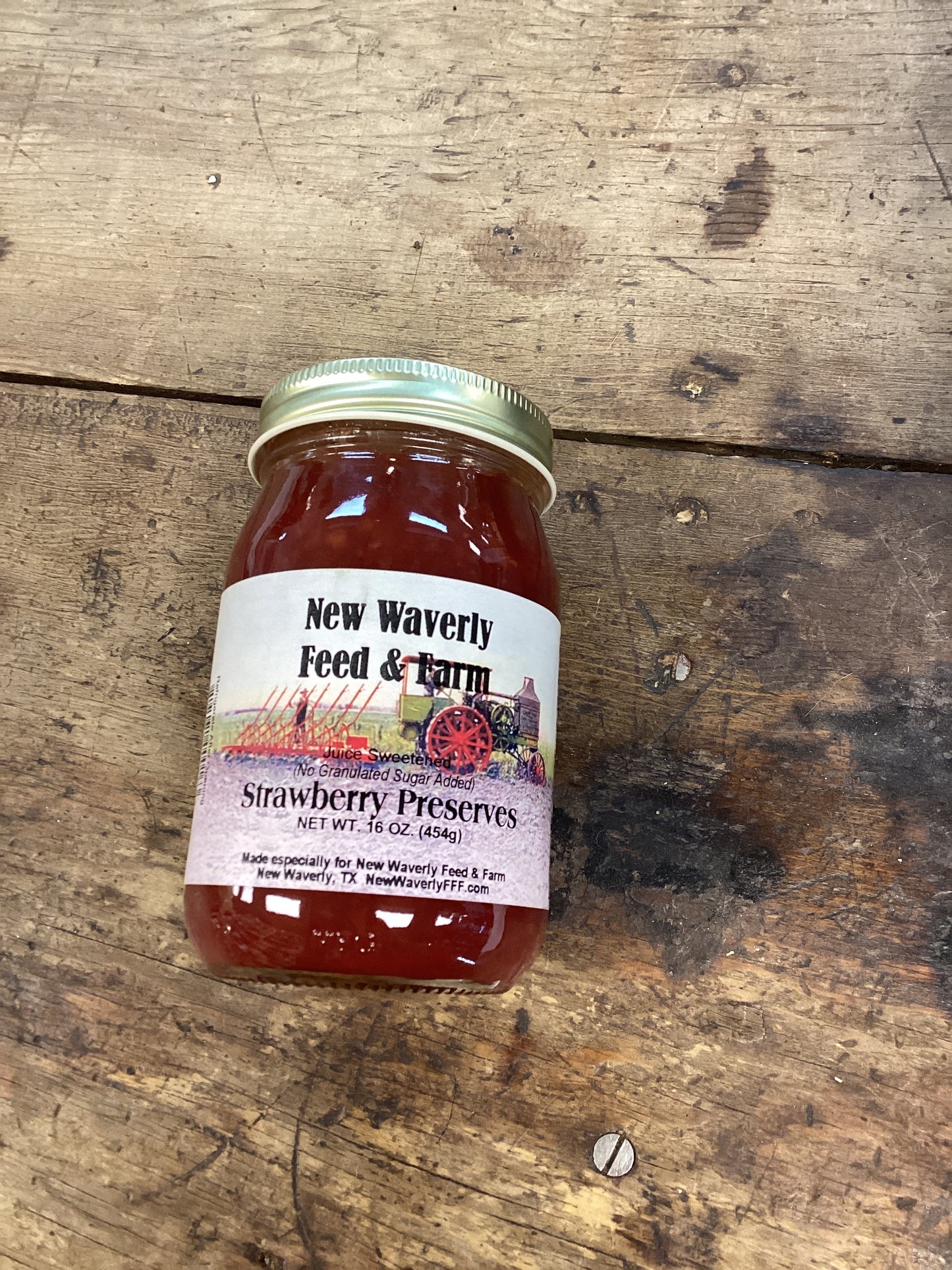 New Waverly Feed No Sugar Added Strawberry  Preserves 16oz