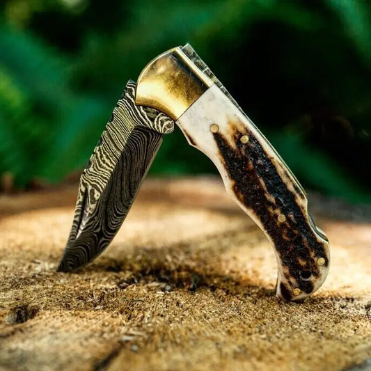 Deer Antler Pocket Knife- Vg 33